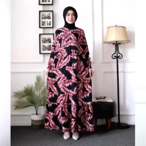 Gamis Dress Muslim Wanita MAITARA Bahan KATUN VISCOSE ADEM