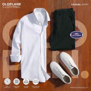 Kemeja Pria Kasual Lengan Panjang Premium