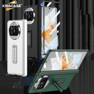 [Có kính trước] Vỏ da sang trọng kisscase cho ốp lưng Huawei Mate X3 độ nét cao hoặc bản lề miếng dán film màn hình chống nhìn trộm Thanh Kẹp bảo vệ ốp bằng nhựa PC cứng
