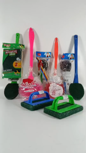 (ยกโหล 12 ชิ้น) แปรงล้างห้องน้ำ ติดไบร์ท ขัดกระทะ ขัดผนัง แปรงขัดโถ แปรง