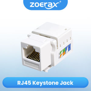 ZOERAX 10/6/2PCS RJ45 Cat6 Cat5e Keystone Jack Cat6 Network Coupler Ethernet Wall Jack(Not compatible with Patch Panel)
