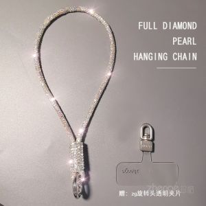 Luxurious Colorful Full Diamond Mobile Phone Strap Original Upgraded Bracelet Fashion Outdoor Carry Shell Robust Hand Chain
