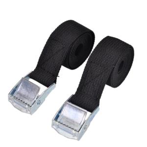 2Pcs 40cm Black Buckle Tie-Down Belt Car Luggage Bag Cargo Straps for Car Motorcycle Metal Buckle Tow Rope Strong Ratchet Belt