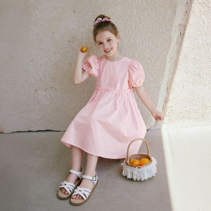 XIANGYING | Cotton Princess Style Pink Girls Dress New Summer Design
