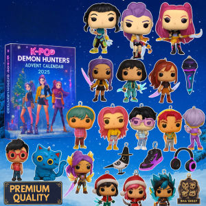 Kpop Demon Hunters Advent Calendar 2025 - 24 Days Countdown with 24pcs 3D Keychain  HUNTR/X Rumi Zoey Mira Collectible Gift Set
