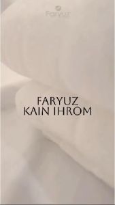 Faryuz - Kain Ihram Pria Katun Premium Tebal Perlengkapan Haji & Umroh