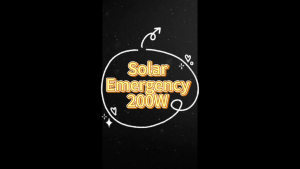 SOLAR 200W EMERGENCY LAMP FLOODLIGHT W8109-1 SPLIT SOLAR PANEL DIMMABLE 3COLORS 6x18650 USB/TYPE C