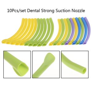 10Pcs Dental Strong Sucking Tips/Plastic Strong Suction Nozzle Tube Adult/Child