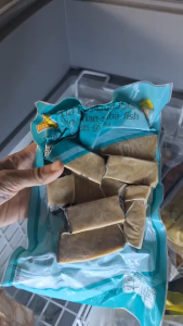 ปลาซาบะก้อนมังสวิรัติกวงตี้  สายเจและมังสวิรัต ขนาด 400 กรัม