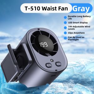 GOOJODOQ | Portable Waist Clip Neck High Speed Fan