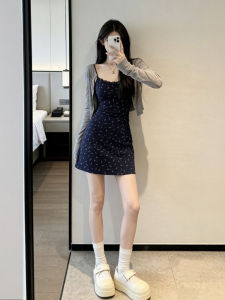 CHANGTONG | Unique Pretty Korean Style Floral Dress