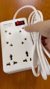 Ổ cắm 6 lỗ thông minh Sopoka 6A Ổ cắm nguyên khối chống vỡ thiết kế thực dụng bảo hành 2 năm 1 đổi 1