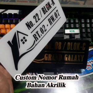 NOMOR RUMAH AKRILIK CUSTOM