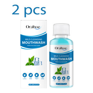 oralhoe | Fresh Mint Mouthwash Instant Breath Freshener Gentle Daily Oral Care Rinse Clean Teeth Fresh Feel 30ml
