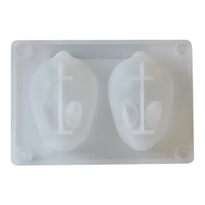 DIY Silicone 3D Rabbit Soap Mold Candle Mould Cute Cake Pudding Chocolate Dessert Baking Accessories Candle Making Supplies Hot