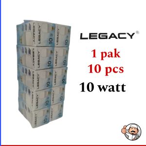 1pak 10 pcs Lampu led legacy 10 watt neon bohlam grosir
