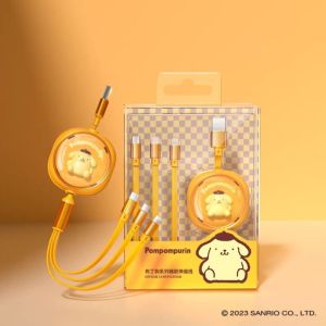Kabel Charge USB 3 in 1 Sanrio / Kabel Chrage HP Hello Kitty Cinnamoroll / Kabel Charge Melody / Kabel Kuromi