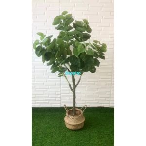 Dekorasi Studio Aesthetic dengan Pohon Artificial Tanaman Hias Daun Mangkokan X4 T140
