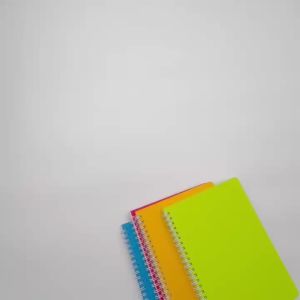 A5 Spring Notebook Planner Double Metal Ring Spiral Notepad personalized PP Cover Anti Water Scratch Loose Leaf Composition Notebook Writing Pad 60 Sheets school office stationery supplies