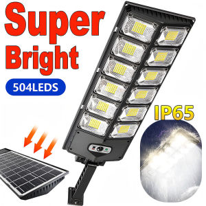 300000Lm Super Bright Outdoor Solar Lamp Waterproof Wall Lamp Motion Sensor Remote Control Garden Street Light New Year gifts