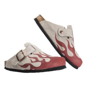 THEMULE | Wide Leather Half-Slip On Boston Shoe