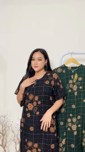 Daster Batik Rayon Kancing Bumil Busui Ibu Hamil Menyusui Adem Nyaman Terbaru