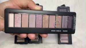 ELF Metallic Shimmer Eyeshadow Palette Rose Gold - Nude 14g