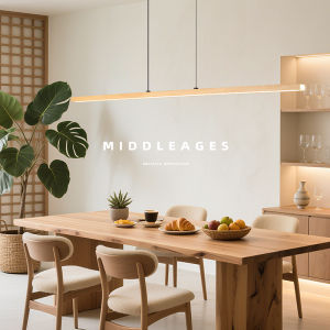 Full Spectrum Minimalist Wood Finish Pendant Light
