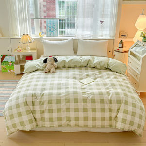 Pure Cotton Duvet Cover Single Piece Slanted Weave 1.5x2.0 Meters Single Student Dormitory 200x230 Double Bed Linen Cover