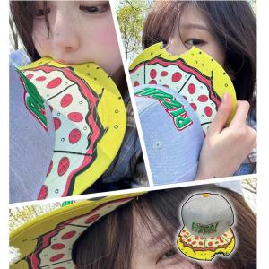 Stylish Outdoor Hat with Bite Mark Replacement Large Circumference Face Slimming American Lightning Student Duckbill Cap