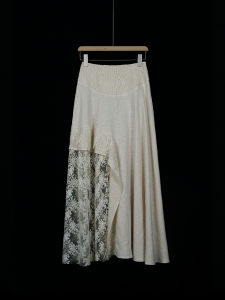 Onmoon Lace Splicing Pure Desire Fairy Halter Neck Design Base Vest 2022 Summer Cotton Slim Fit Original Design Women Tops