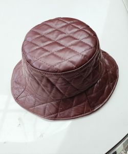 Topi Kulit Asli Model Bucket Hat Rimba 100% Kulit