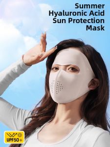 KEKESHANGJIA | Hydrolyzed Hyaluronic Acid Full Face Sun Protection Mask Anti-Ultraviolet Ice Silk Lightweight Breathable Eye Corner Protection