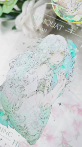 7*90CM Nhân Vật Washi Tape PET Băng Dính Con Gái Ánh Sáng Vỏ Trai Lãng Mạn Scrapbook Đẹp Quà Washi Tape Đẹp Cổ Điển Lộng Lẫy Trang Trí Sổ Tay Trang Trí Ảnh Ghép- S0610