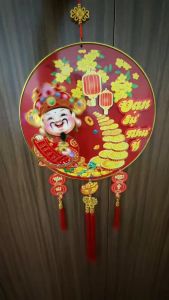 Dải Thần Tài Lắc Đầu Gọi Tài Lộc May Mắn Size 38cm Thần Tài Cầu Tài Lộc Cho Gia Chủ 2025