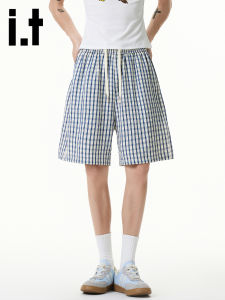 izzue | Summer Mens Plaid Shorts Breathable And Quick-Drying