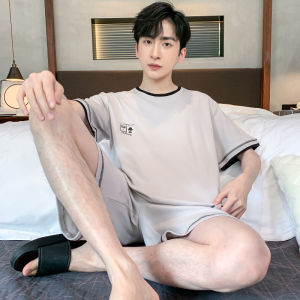 Bộ Đồ Ngủ Cotton Nam Mùa Hè Mới Về Quần Áo Mặc Nhà Trẻ Em Trai Phong Cách Anh Họa Tiết Hoạt Hình Tay Ngắn Cổ Tròn