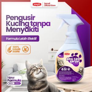 Parfum Pengusir Kucing liar BAB PUP Sembarangan - Anticat Spray - Cat Repellent - kemasan Spray 450+20ml dan Jerigen 1 liter