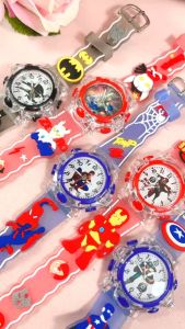 Jam Tangan Anak Laki-Laki Import LED 3D Lucu Sanrio Melody Kuromi Cinamaroll