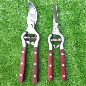 Kéo cắt cành cộng lực SK5 nhập khẩu Japan bằng thép trắng đúc nguyên khối không gỉ