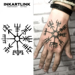 Rune Temporary TattooLasts To 15 Days New Technology Magic Waterproof Semi Permanent Sticker.