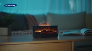 Máy Khuếch Tán Hương Thơm Creative Flame Với Đèn Nhiều Màu Điều Khiển Từ Xa Máy Tạo Độ Ẩm Cho Nhà Văn Phòng Bộ Tinh Dầu Quà Tặng Ngày Lễ