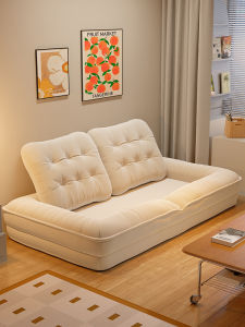 Foldable Human Dog Bed Sofa Bed Modern Minimalist Style Living Room Bedroom Double Seat Tatami Mat Convertible Couch Bed