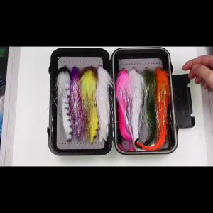 2/0 8pcs Big Fish Streamer Set Dargon Tail Baitfish Streamer Fly Pike Rainbow Zonker Streamer Fly Muskie Bass Sea Fish Lures