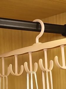 12 Hooks Clothes Ties Hanger Multifunctional 12 Hooks Hanger Space Saver High Quality Penyangkut Pelbagai Fungsi多功能衣架