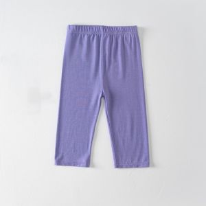 3-12 Years Girls Pant Knee Length Kid Pants Candy Color Children Cropped Clothing Spring-Summer All-matches Bottoms Leggings