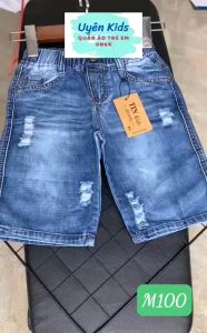 Quần short jean cotton HA mẫu sành điệu cho bé trai