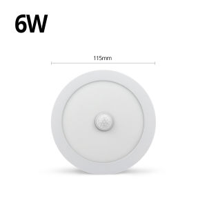 PIR Motion Sensor LED Ceiling Lights 6W 12W 18W Aluminum Shell Downlight Lamp 110V-220V For Home Entrance Stair Balcony Hallways