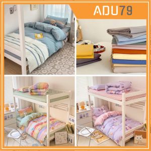 [ FREESHIP ] Bộ Full 4 Món CÓ VỎ CHĂN - Không Ruột Set Chăn Ga Gối Cotton Nhập Khẩu Dùng Cho Khách Sạn Homestay