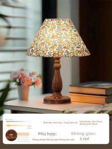 YUANSHENGDA | Đèn Ngủ Đầu Giường Phong Cách Wabi-Sabi Cổ Điển Mỹ Retro Cho Đám Cưới Tuổi Thọ Cao